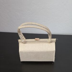 Vintage 60's Elegant Gold Small Handbag